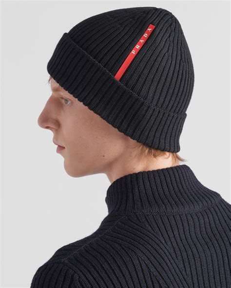 prada beanoe|Prada wool beanie.